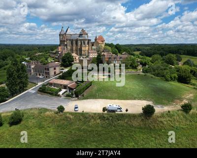 Schloss Biron Schloss Dordogne Frankreich Luftfahrt Stockfoto