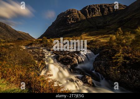 Clachaig Falls, Glencoe, Schottland Stockfoto