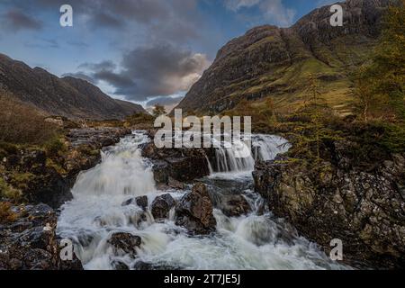 Clachaig Falls, Glencoe, Schottland Stockfoto