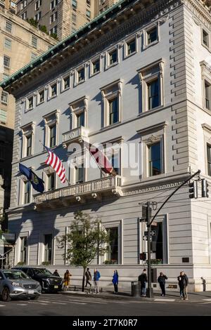 Der Private Metropolitan Club befindet sich in der 1-11 East 60th Street und Fifth Avenue, New York City, 2023, USA Stockfoto