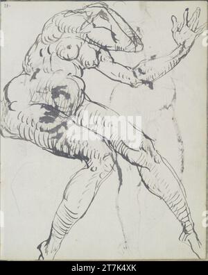 George Minne verschiedene Skizzen. Stift, Bleistift 1888, 1888 Stockfoto
