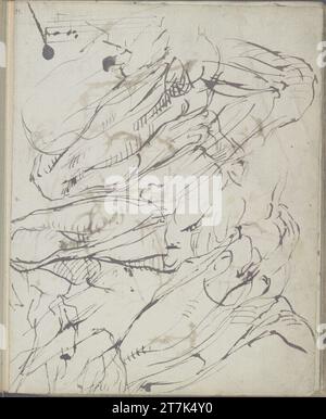 George Minne verschiedene Skizzen. Stift, Bleistift 1888, 1888 Stockfoto