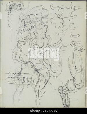 George Minne verschiedene Skizzen. Stift, Bleistift 1888, 1888 Stockfoto