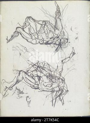 George Minne verschiedene Skizzen. Stift, Bleistift 1888, 1888 Stockfoto