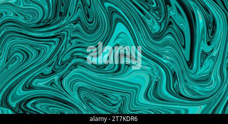 Illustration flüssiger Acrylfarben. Scheidungen und glatte Linien von Farbe, Farben. Abstraktionsölfarbflecken. Stockfoto