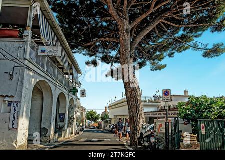 Praiano Stadtzentrum Stockfoto