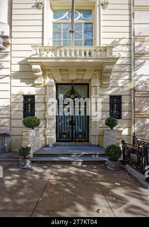 15 East 72nd Street, ein Wahrzeichen von Beaux Arts, erbaut 1898, entworfen von John H. Duncan. Stockfoto