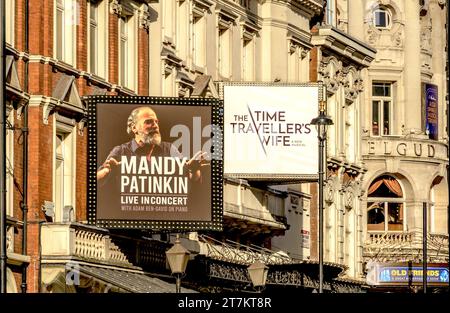 London, Großbritannien. 'Mandy Patinkin Live in Concert' im Lyric Theatre und 'The Time Traveller's Wife - The Musical' im Apollo Theatre in Shaftesbury A Stockfoto