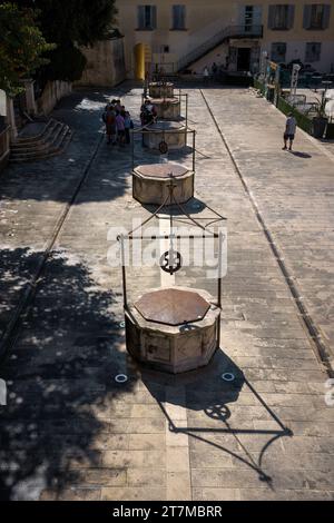 Fünf-Wells-Platz in Zadar, Kroatien. September 2023. Stockfoto