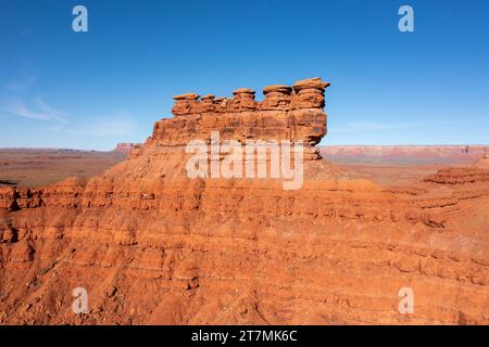 The Seven Sailors, ein Sandsteinmonolith im Valley of the Gods in the Bears Ears National Monument in Utah. Stockfoto