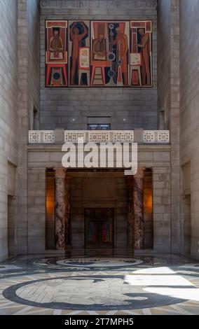 Ostkammertüren des Nebraska State Capitol in Lincoln Stockfoto