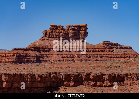 Die Seven Sailors Butte im Valley of the Gods in the Bears Ears National Monument in Utah. Stockfoto