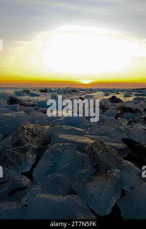 Winterlandschaften aus ganz Island Stockfoto