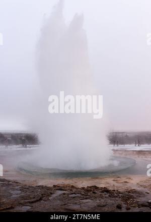 Winterlandschaften aus ganz Island Stockfoto