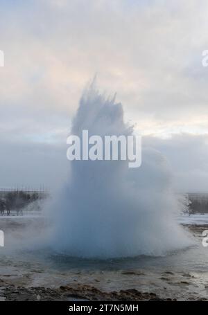 Winterlandschaften aus ganz Island Stockfoto