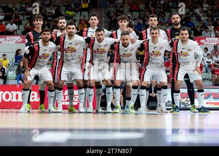 ELPOZO MURCIA FS VS JAEN PARAISO INTERIOR FS. LNFS First Division Futsal League Murcia Sports Palace, Region Murcia, 15. November 2023 Stockfoto