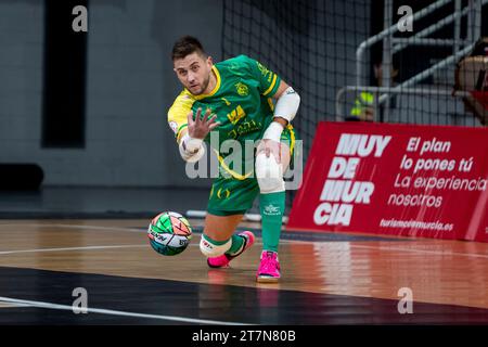 ELPOZO MURCIA FS VS JAEN PARAISO INTERIOR FS. LNFS First Division Futsal League Murcia Sports Palace, Region Murcia, 15. November 2023 Stockfoto