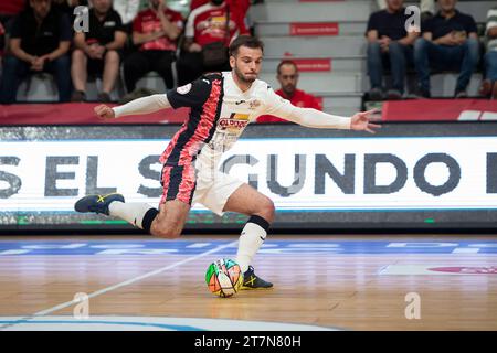 David Álvarez Munteis Spieler von ElPozo MURCIA während des Spiels ELPOZO MURCIA FS gegen JAEN PARAISO INTERIOR FS. LNFS First Division Futsal League Murcia Stockfoto