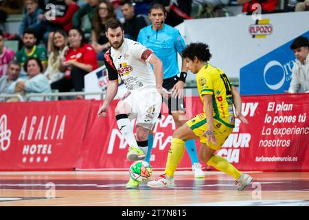 Fabricio Bastezini 'Gadeia' Spieler von ElPozo MURCIA während des Spiels ELPOZO MURCIA FS gegen JAEN PARAISO INTERIOR FS. LNFS First Division Futsal Leagu Stockfoto