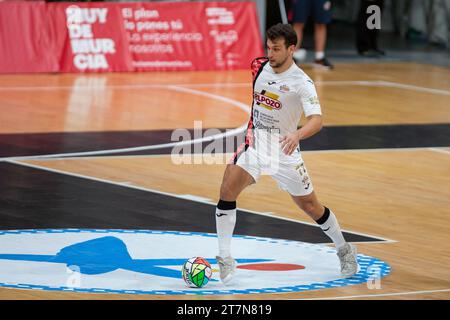 Eric Pérez Veganzones Spieler von ElPozo MURCIA während des Spiels ELPOZO MURCIA FS gegen JAEN PARAISO INTERIOR FS. LNFS First Division Futsal League Murcia Stockfoto