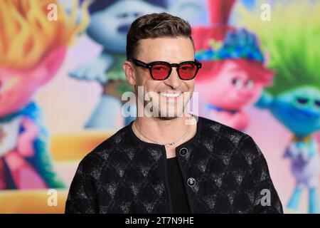 15. November 2023, Los Angeles, Kalifornien, USA: JUSTIN TIMBERLAKE bei der Sondervorführung von Trolls: Band Together im TCL Chinese Theatre IMAX. (Kreditbild: © Nina Prommer/ZUMA Press Wire) NUR REDAKTIONELLE VERWENDUNG! Nicht für kommerzielle ZWECKE! Stockfoto