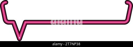 Leerer Neon-Comic-Bubble-Chat-Vektor Stock Vektor