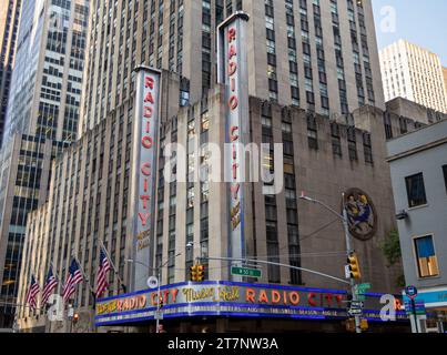 Die historische Radio City Music Hall in New York City, USA Stockfoto
