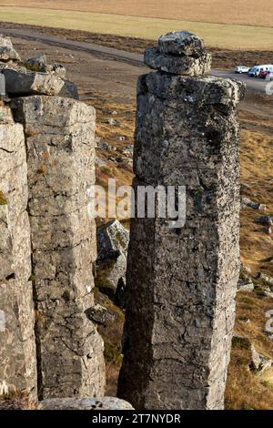Gerduberger Basaltsäulen auf der Snaefellsnes-Halbinsel Island Stockfoto