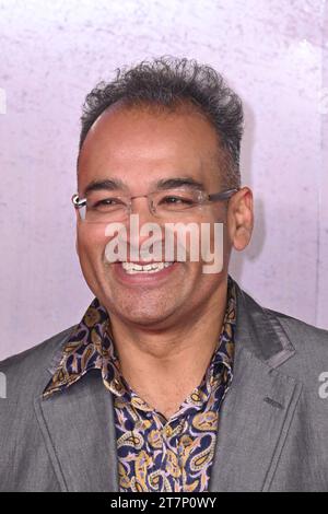 London, Großbritannien. November 2023. Krishnan Guru-Murthy bei der britischen Premiere von Napoleon am Odeon Luxe Leicester Square. Quelle: Nils Jorgensen/Alamy Live News Stockfoto