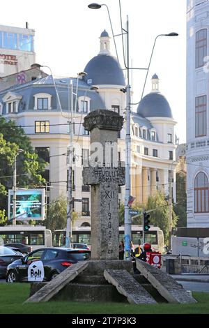 Denkmal für die Helden der Revolution von 1989, Bulevardul Nicolae Bălcescu, Altstadt, historisches Zentrum, Bukarest, Rumänien, Europa Stockfoto