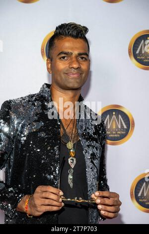 Los Angeles, USA. November 2023. Sänger DPAK nimmt an den 14. Hollywood Music in Media Awards im Avalon Hollywood, Los Angeles, CA, 15. November 2023 Teil Credit: Eugene Powers/Alamy Live News Stockfoto