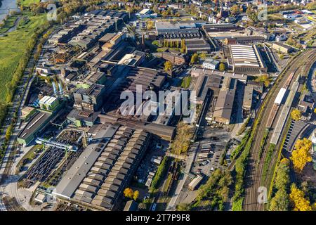 Luftbild, Deutsche Edelstahlwerke Specialty Steel GmbH & Co. KG Hauptsitz Witten Übersicht Werksgelände, Witten, Ruhrgebiet, Nordrhein-Westfalen, Deutschland ACHTUNGxMINDESTHONORARx60xEURO *** Aerial View, Deutsche Edelstahlwerke Specialty Steel GmbH Co KG Hauptsitz Witten Übersicht Werksgelände, Witten, Ruhrgebiet, Nordrhein-Westfalen, Deutschland ATTENTIONxMINDESTHONORARx60xEURO Credit: Imago/Alamy Live News Stockfoto