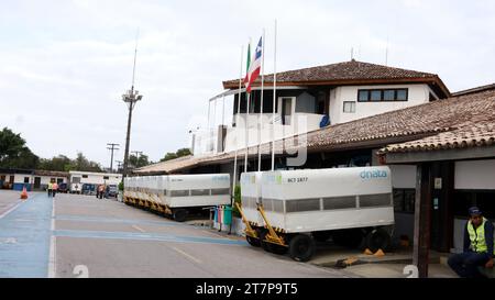 porto seguro, bahia, brasilien - 20. oktober 2023: Flughafen Porto Seguro im äußersten Süden von Bahia. Stockfoto