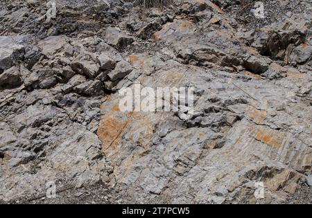 Felsen im Rockaway Quarry in Pacifica, Kalifornien, 2014 Stockfoto