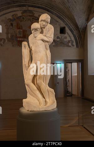 Pieta Rondanini-Statue, 1564, von Michelangelo Buonarroti im Castello Sforzesco Stockfoto