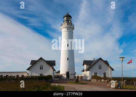 Leuchtturm, Hirtshals, Nordjütland, Jütland, Dänemark Stockfoto