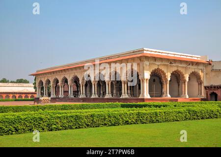 Agra Fort ist eine historische Festung in der indischen Stadt Agra Stockfoto