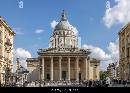 Gebäude National Hall of Fame Pantheon, Montagne Sainte-Genevieve oder Hügel von St. Genoveva, Paris, Ile-de-France, Frankreich Stockfoto