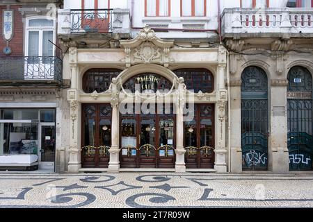 Portal, Cafe Majestic, Rua de Santa Catarina 112, Porto, Portugal Stockfoto