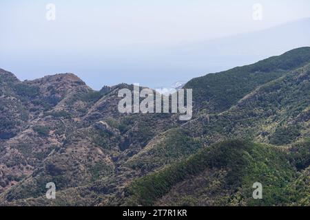 Das Anaga-Massiv (Macizo de Anaga). Natürliche Landschaft im Norden Teneriffas. Kanarische Inseln. Spanien. Stockfoto