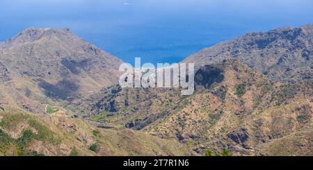 Das Anaga-Massiv (Macizo de Anaga). Natürliche Landschaft im Norden Teneriffas. Kanarische Inseln. Spanien. Stockfoto