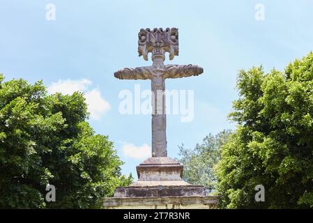 Die bezaubernde magische Stadt Malinalco im Bundesstaat Mexiko Stockfoto