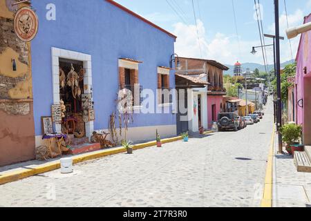 Die bezaubernde magische Stadt Malinalco im Bundesstaat Mexiko Stockfoto