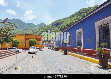 Die bezaubernde magische Stadt Malinalco im Bundesstaat Mexiko Stockfoto