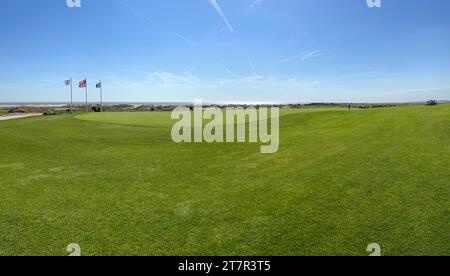 Kiawah Island, SC USA - 26. Februar 2023: Der US-Golfplatz SouhOcean Course auf Kiawah Island in South Carolina. Stockfoto