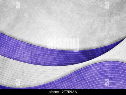 Abstrakter Unternehmenshintergrund in Grau und Violett mit Grunge-Textur. Vektordesign-Vorlage Stock Vektor