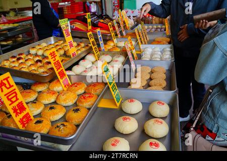 Taiwans berühmter lokaler Mondkuchen Stockfoto