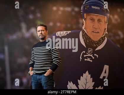 Schauspieler Jason Priestley fotografierte vor der Premiere der schwedischen Mini-Serie Börje - die Reise einer Legende in Stockholm, Schweden, am Novembe Stockfoto