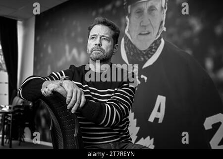 Schauspieler Jason Priestley fotografierte vor der Premiere der schwedischen Mini-Serie Börje - die Reise einer Legende in Stockholm, Schweden, am Novembe Stockfoto