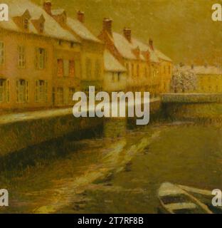 Henri le Sidaner - Kanal in Brügge - Winter - 1899 Stockfoto